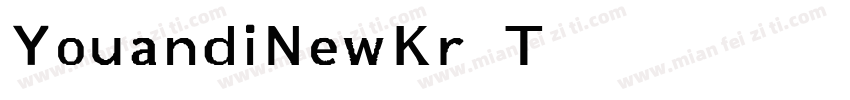 YouandiNewKr Title Bold字体转换
